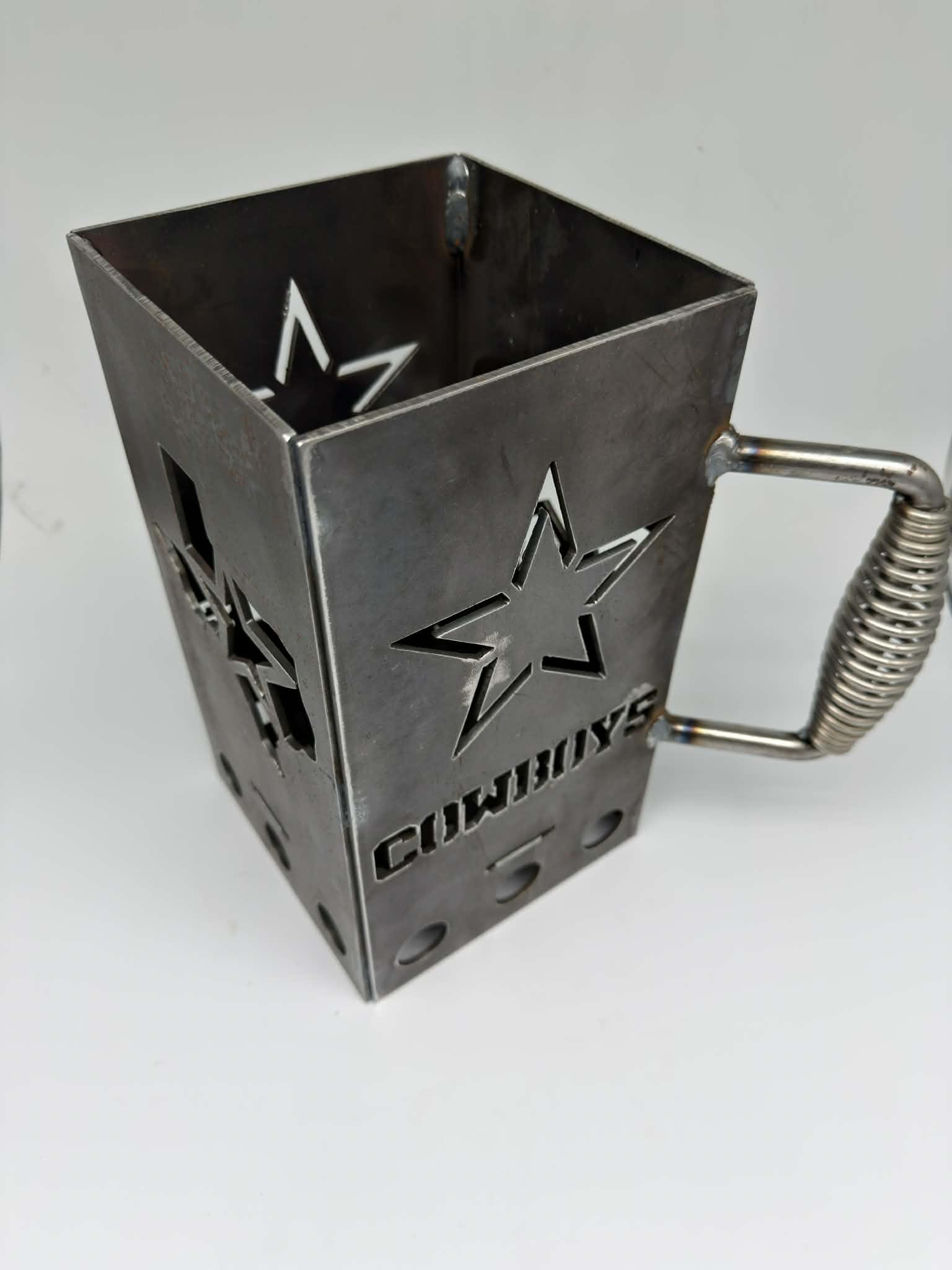 Heavy Duty Steel BBQ Fire Starter with Spring Handle