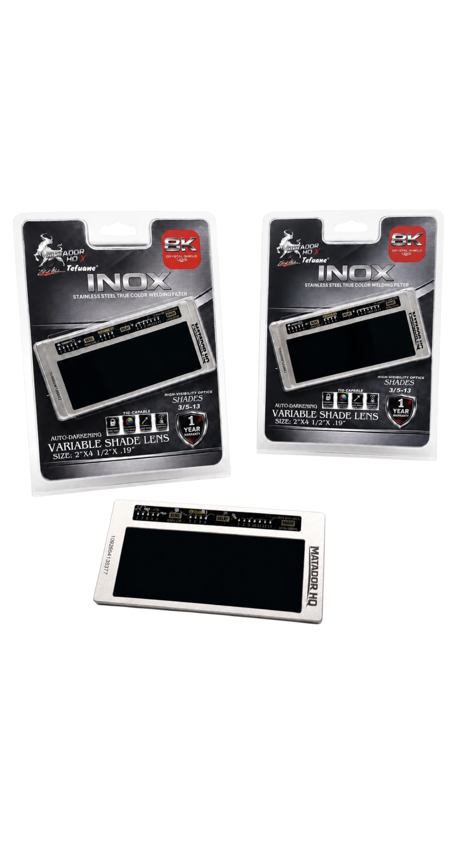 INOX True Color Variable Shade Welding Lens™ | 8K CrystalShield