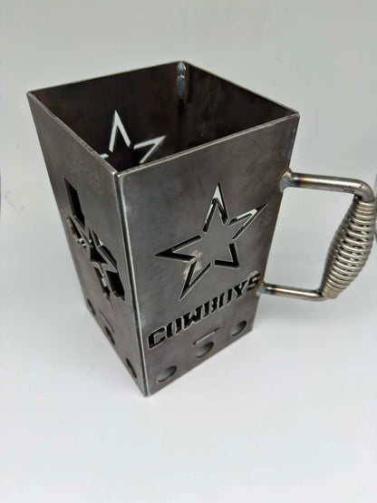 Heavy Duty Steel BBQ Fire Starter with Spring Handle