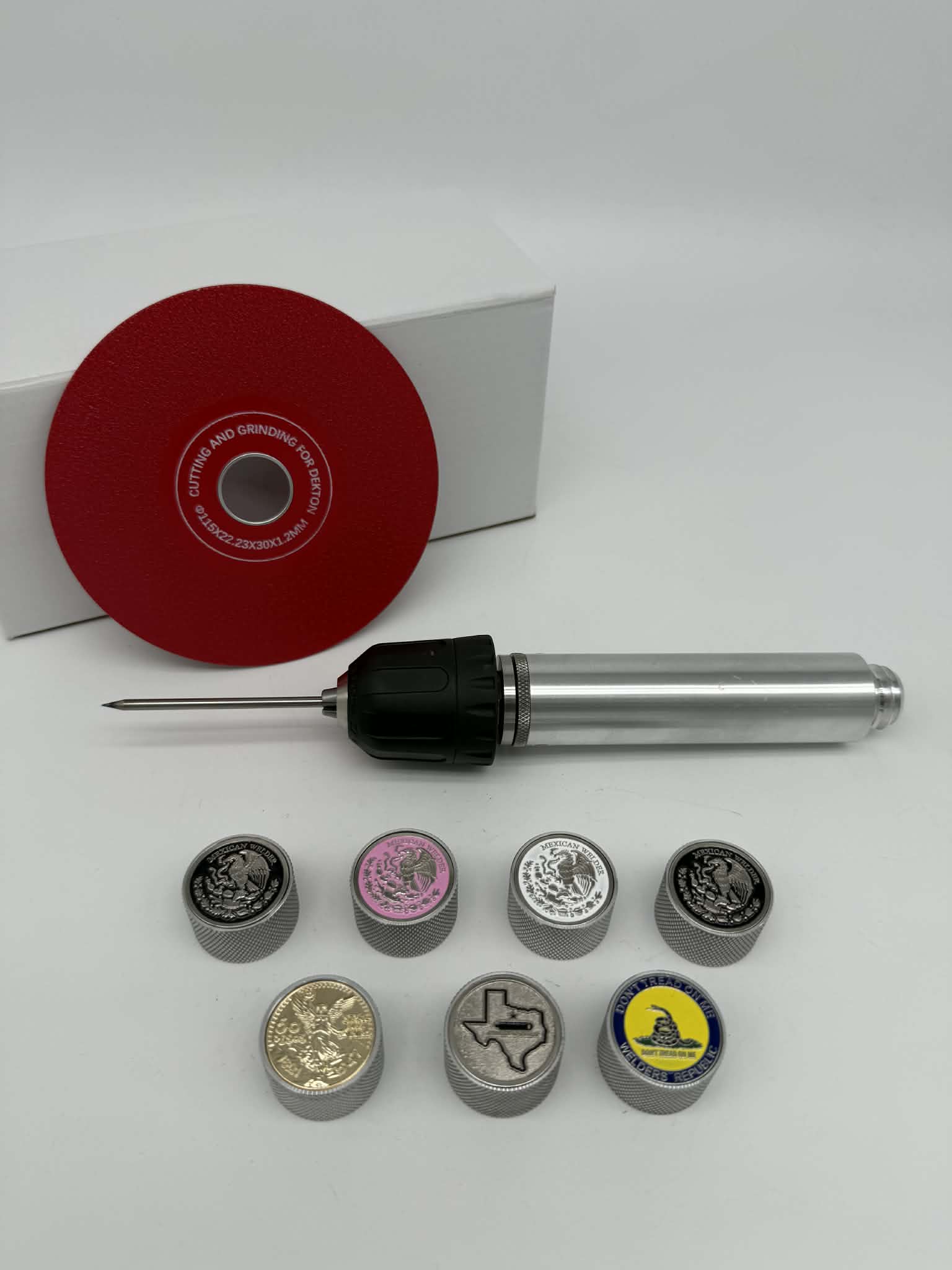 Welders Republic Manual Tungsten Sharpener – Portable TIG Tungsten Grinder Tool + Diamond Wheel