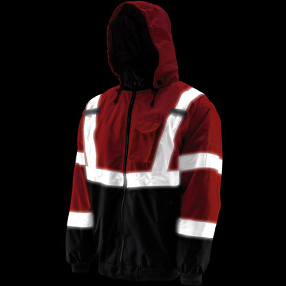 Chaqueta bomber naranja de alta visibilidad