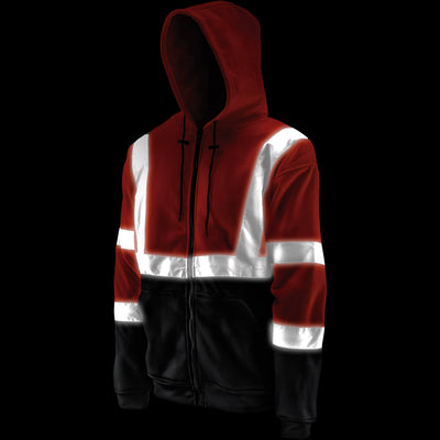 Sudadera con capucha naranja de alta visibilidad Pro