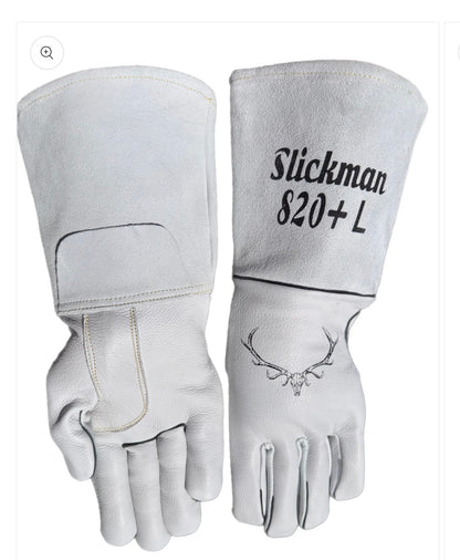 Slickman 820+ Welding Gloves – Premium Elk Skin TIG & Multi-Process Performance Glove | High Dexterity, Heat Resistant, Pro Fit (2 Pairs)