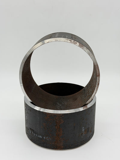 6” Carbon Steel Schedule 40 Pipe Coupon Double Bevel | Open Root Groove Weld Prep | Full Penetration Welding Practice