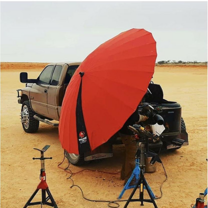 Paraguas nube Red Pipeliners de 8 pies