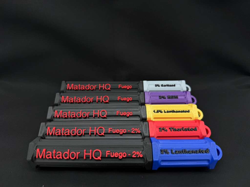 Matador HQ Fuego 2% Thoriated Tungsten – 1/8” Diameter