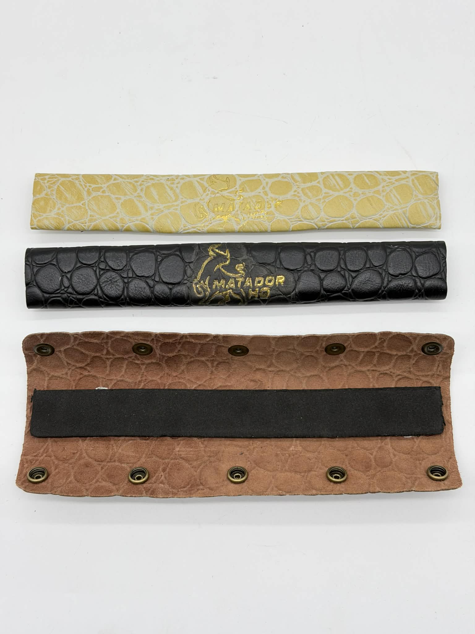 Matador HQ Premium Leather Headband – Croc Pattern Comfort Strap (3 Colors Available)