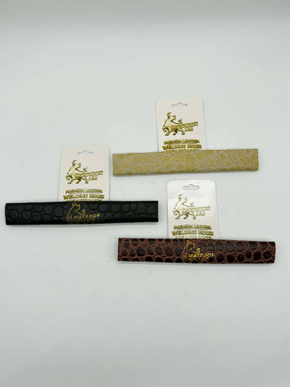 Matador HQ Premium Leather Headband – Croc Pattern Comfort Strap (3 Colors Available)