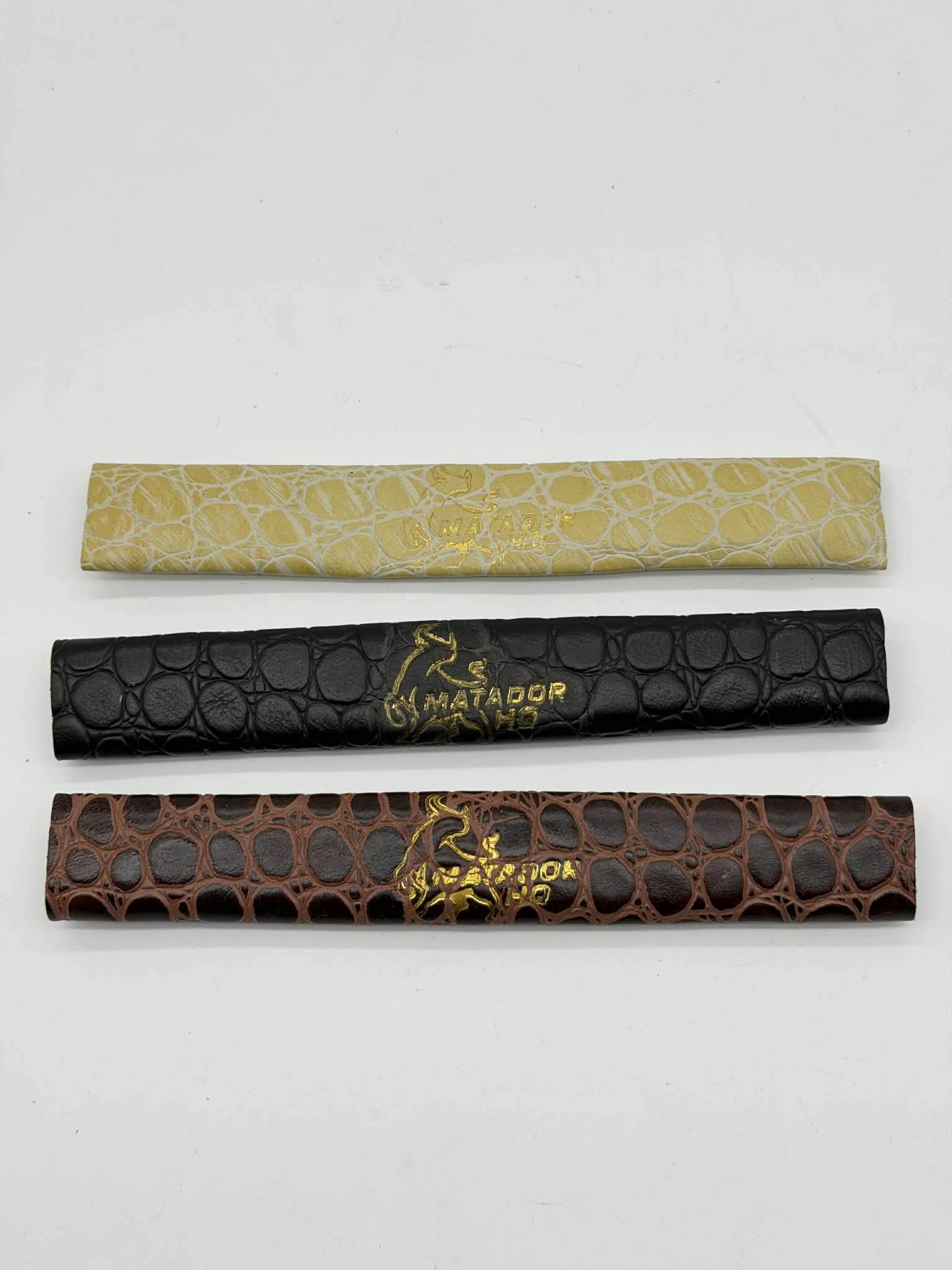 Matador HQ Premium Leather Headband – Croc Pattern Comfort Strap (3 Colors Available)