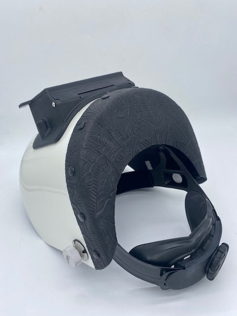 Pipeliners Cloud - Black Floral Chopped Sugar Scoop Welding Hood