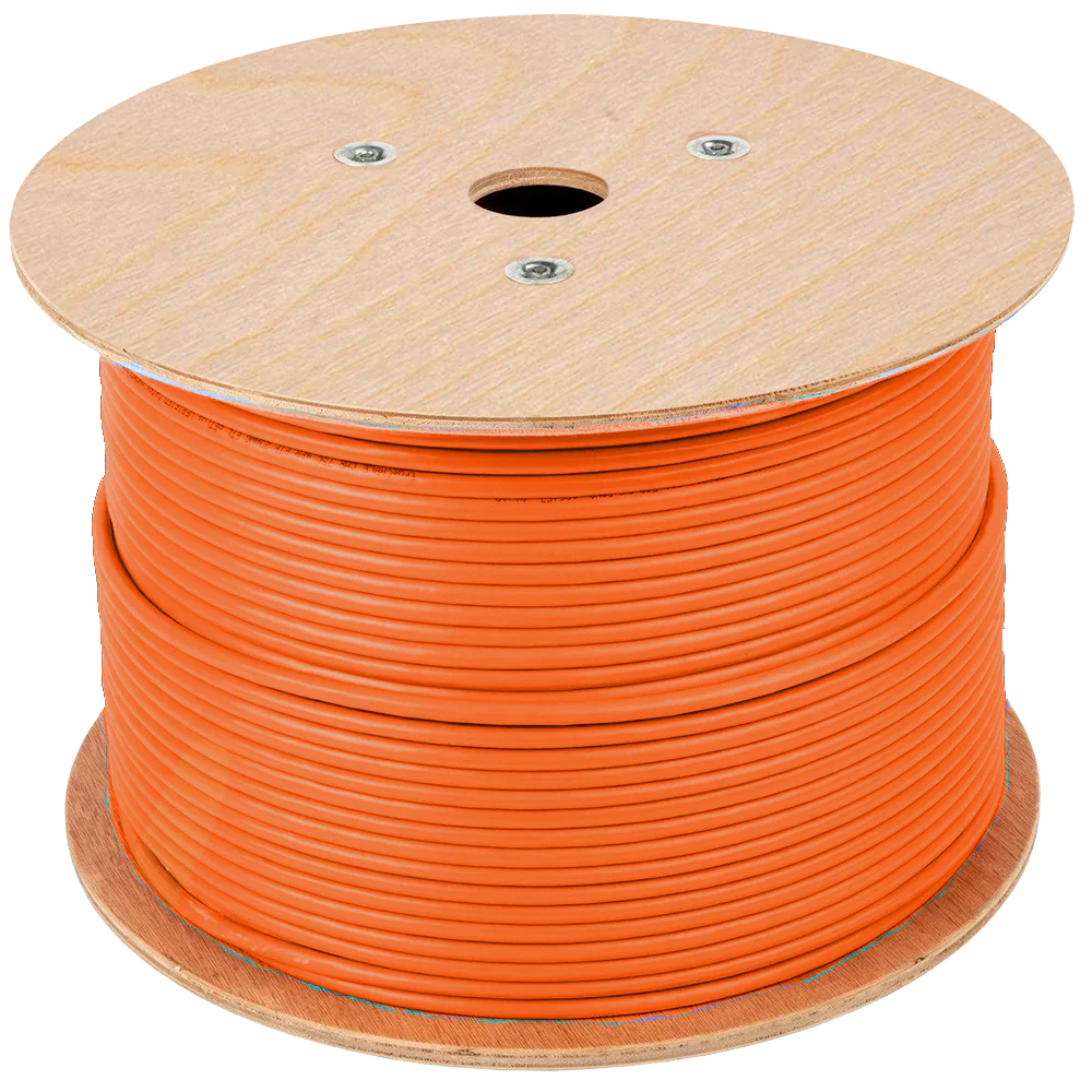 Premium Orange Welding Cable Reel - 250ft Sizes 2/0, 1/0, #1, #2 American Made Flexible EDPM Cable