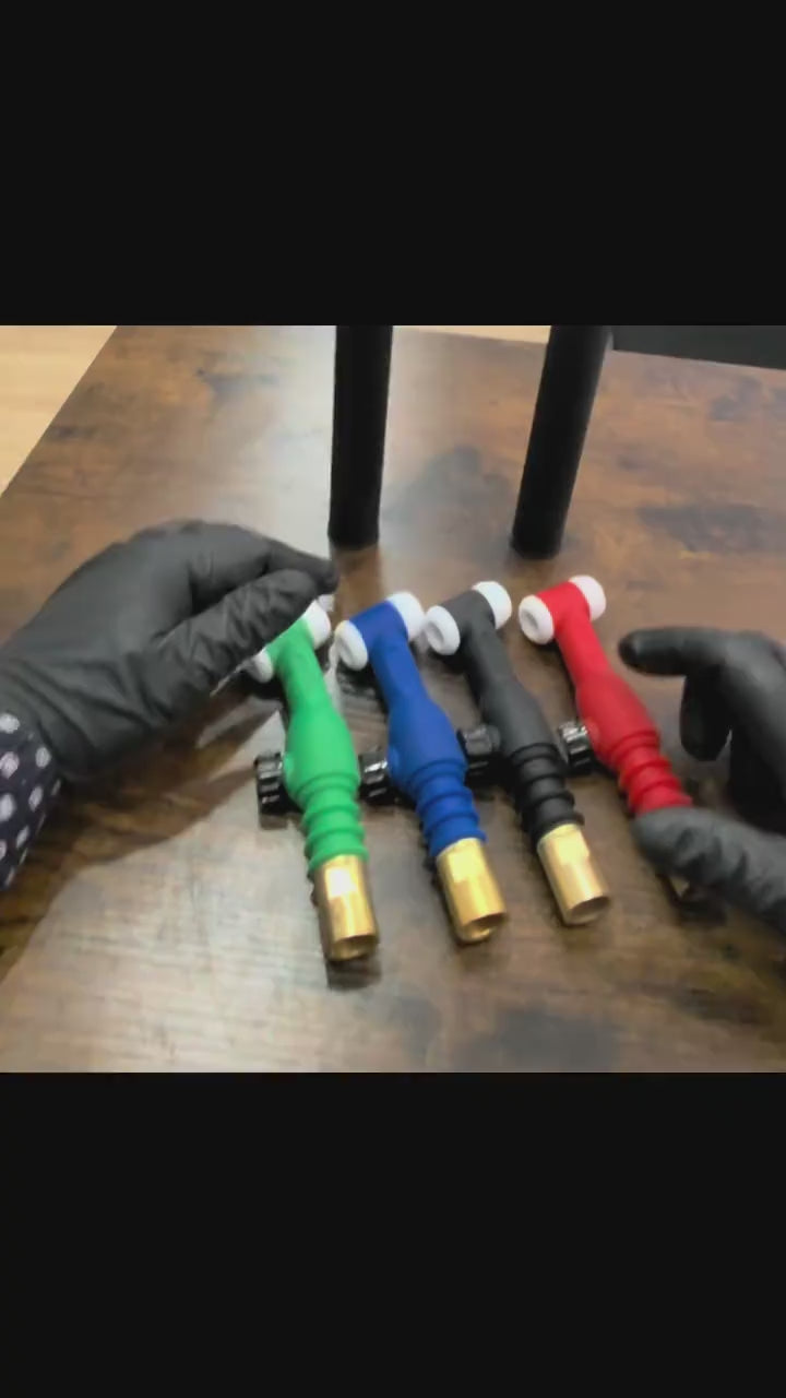 Load video: WP-26 Flex Head TIG Torch Head with Valve – 26 Series TIG Replacement Head